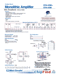 Datasheet ERA-8SM+ manufacturer Mini-Circuits